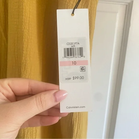 Calvin Klein Mustard new with tags romper with bell sleeves - Picture 2 of 7